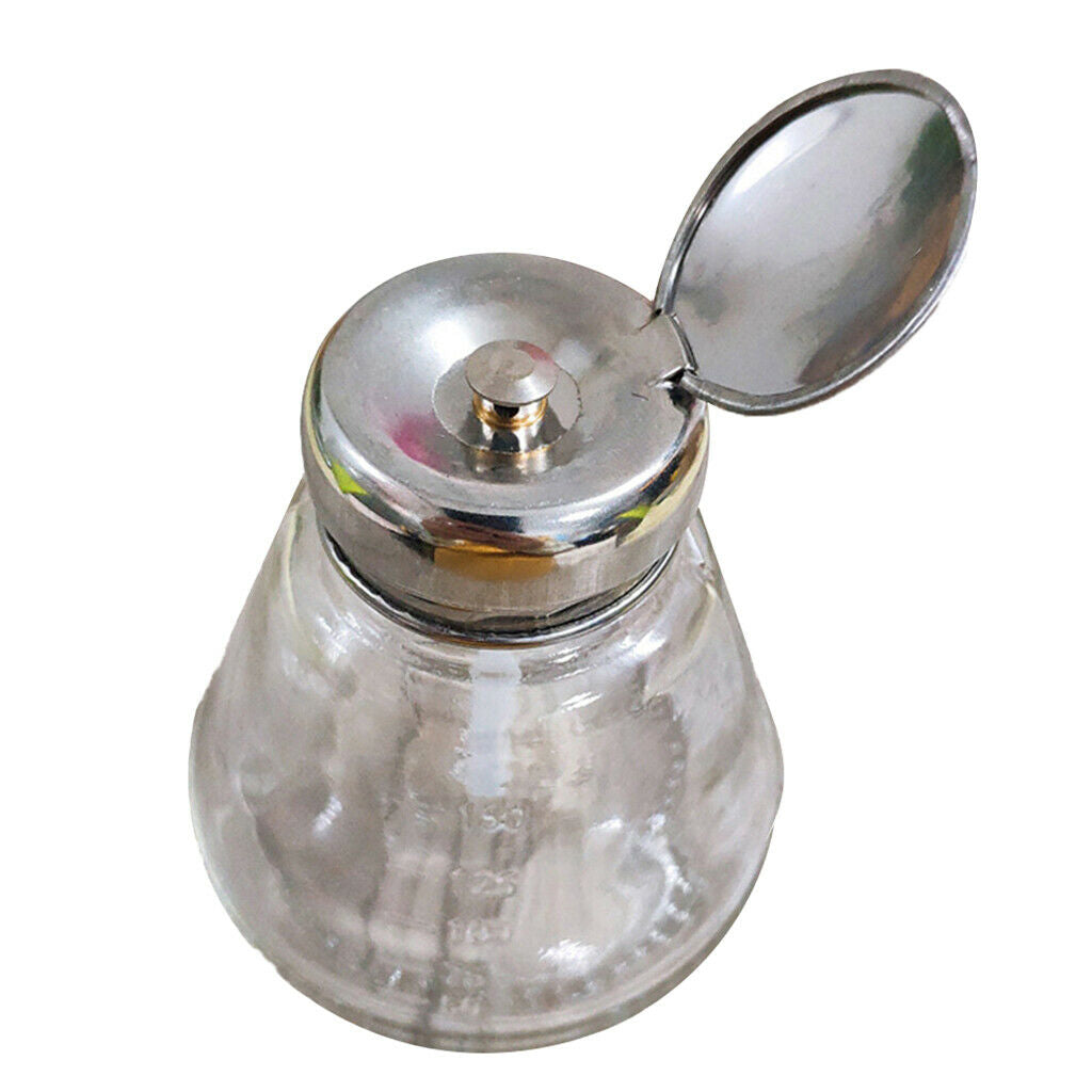 Empty Nail Polish Remover Pump Dispenser Acetone Push Down Press Bottle 2pcs