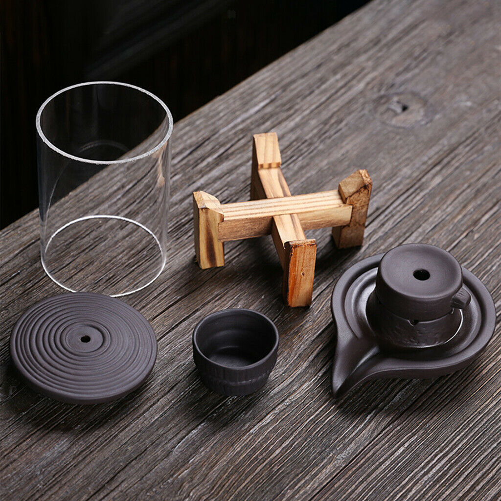 Handmade Backflow Incense Burner Ceramic Waterfall Incense Holder Decoration