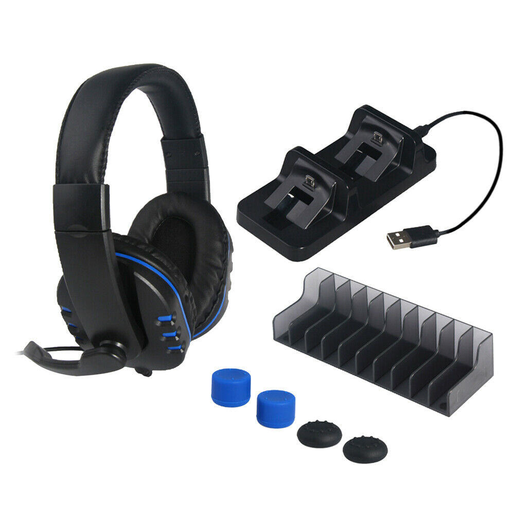 TP4-18101 5in1 Headphones Wired Stereo Game Headset for PS4 Pro Game Console