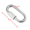 5mm x 50mm Stainless Steel Carabiner Screw Lock Quick Link Ring Hook Buckle