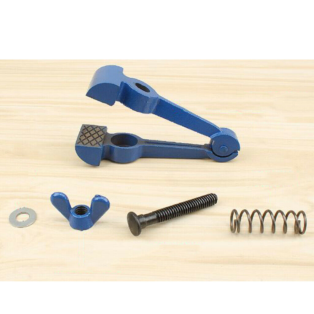 Jewelers 120mm Long Hand Held Mini Metal Vise Vice Jaw Wideth 25mm - Blue