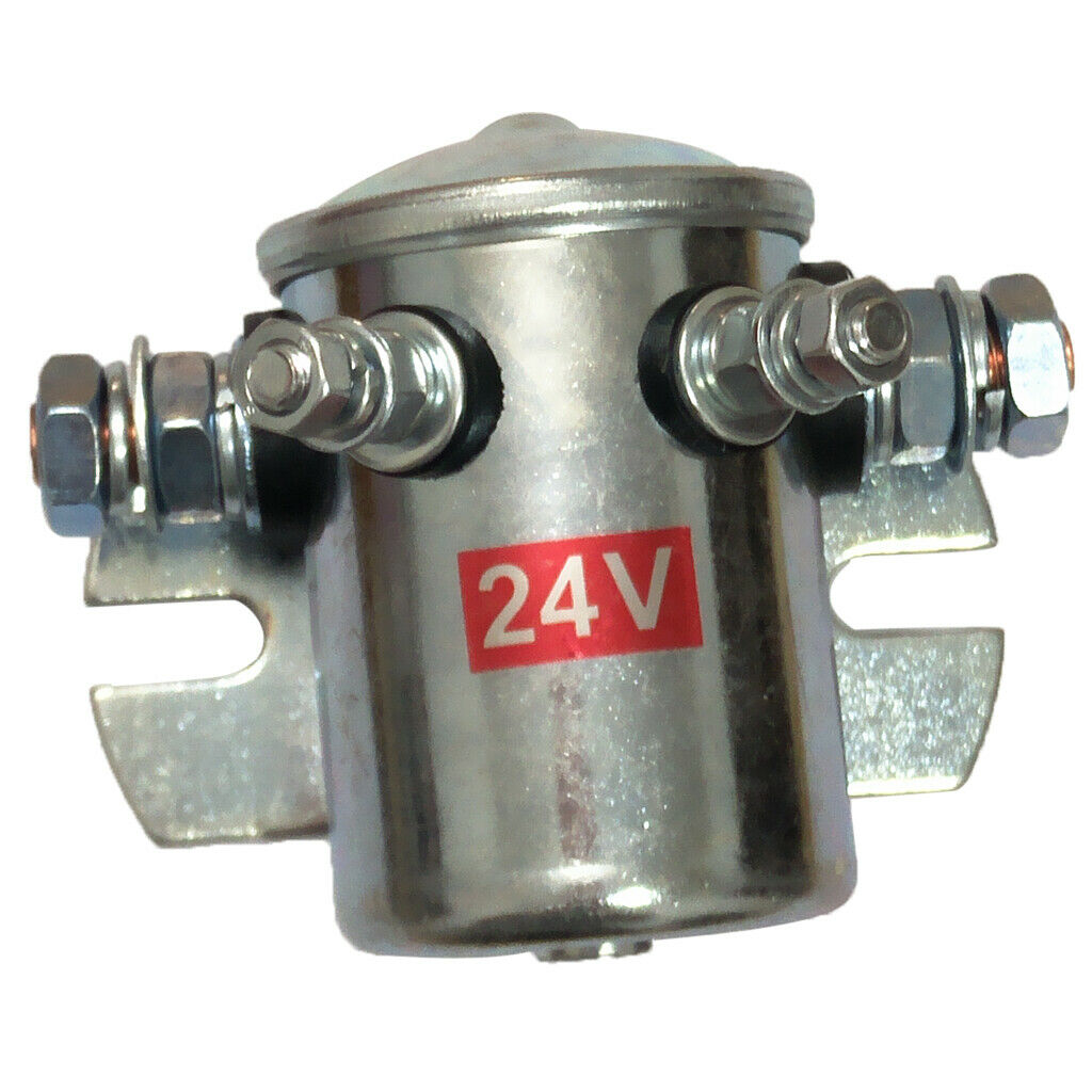 24V 200A Normally Open Contactor Solenoid Relay Metal for Winch & Golf Cart