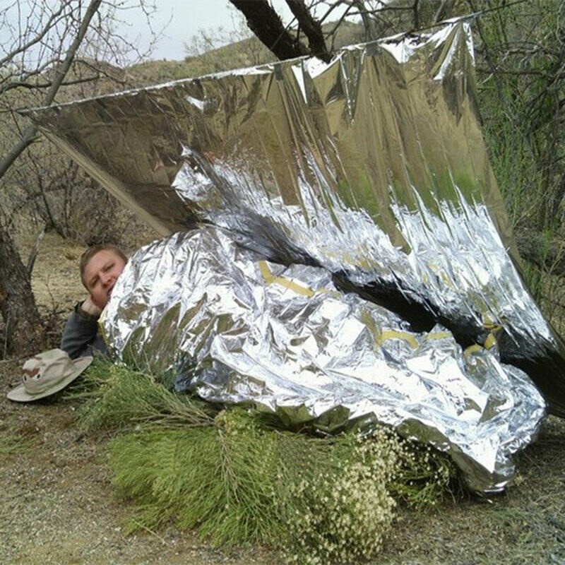 Outdoor Water Proof Emergency Survival Rescue Blanket Foil Thermal First .l8
