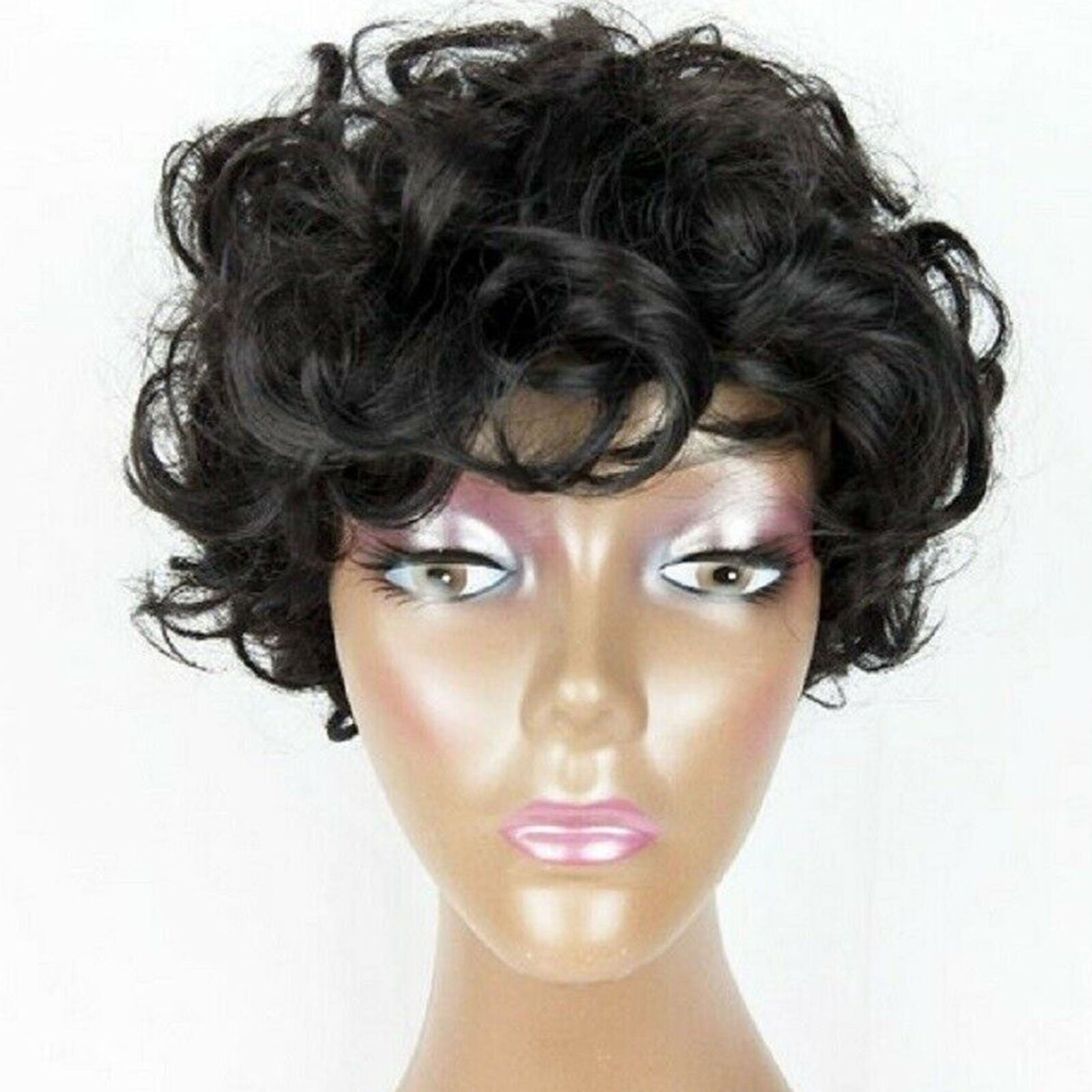 Short Afro Curly Brazilian Human Hair Wigs For Black Women Human Hair Wig