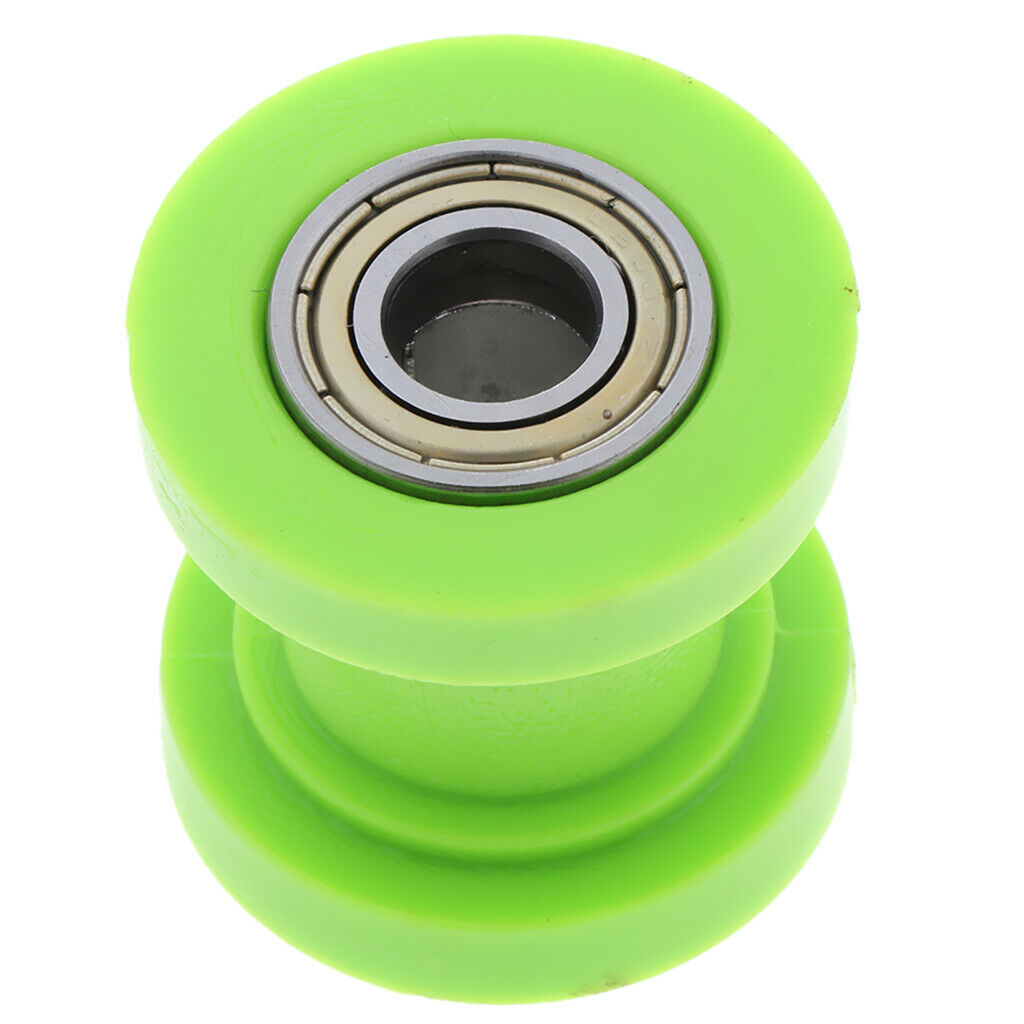 Motorcycle 10mm Chain Roller Pulley Tensioner Wheel Guide for Car Blue+Green