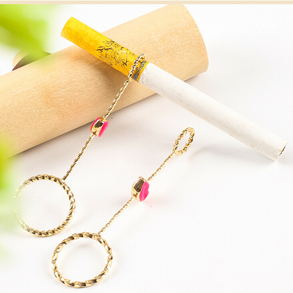 Elegant Cigarette Finger Holder Stand Free Hand Smelling 16mm Lady Women