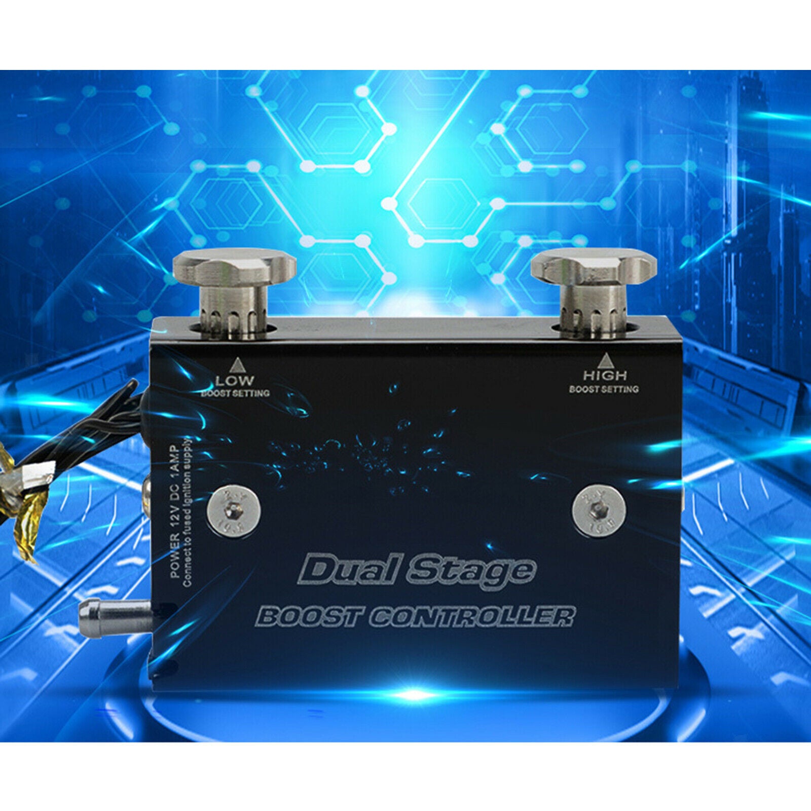 Vehicle Dual Stage Electronic Turbocharger Psi /w Switch Universal Durable