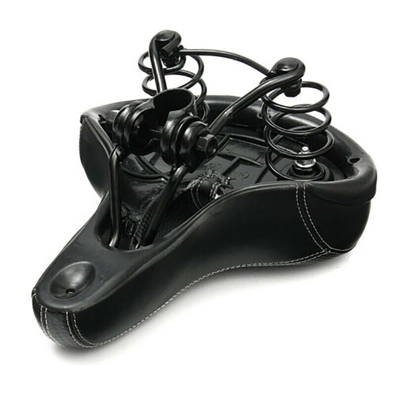 Wide Big Bicycle Saddle Seat Big Bum Soft Extra Comfort Cushion Pad Sprung GJDD