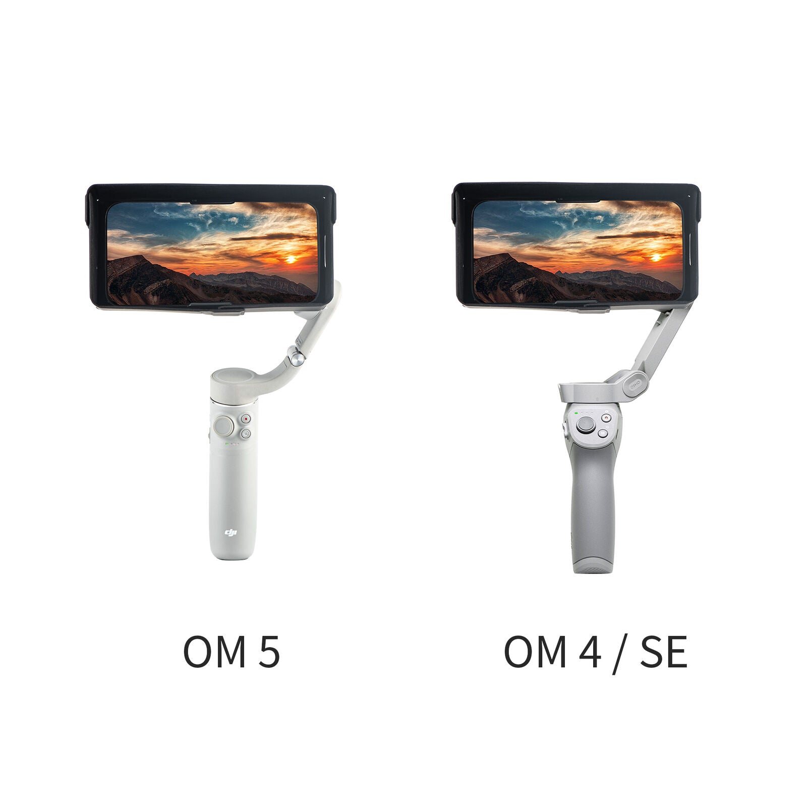 For DJI OM 5/OM4 SE/OM 4 Handheld Pan/tilt Mobile Phone Sunshade Sun Hood Parts