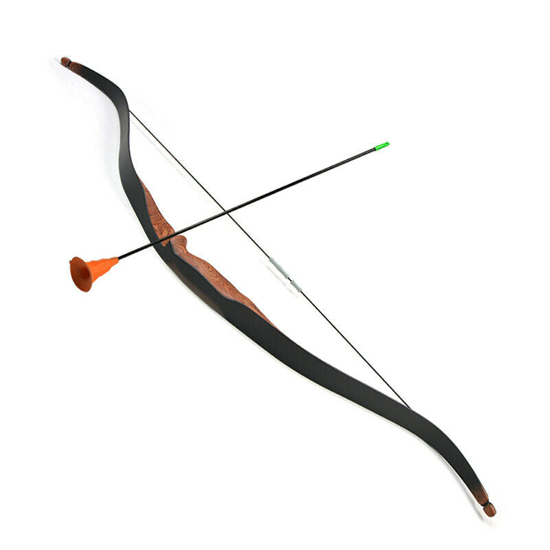 Youth Recurve Bow Arrow Set Wooden Archery Junior Target Children Kids Gift