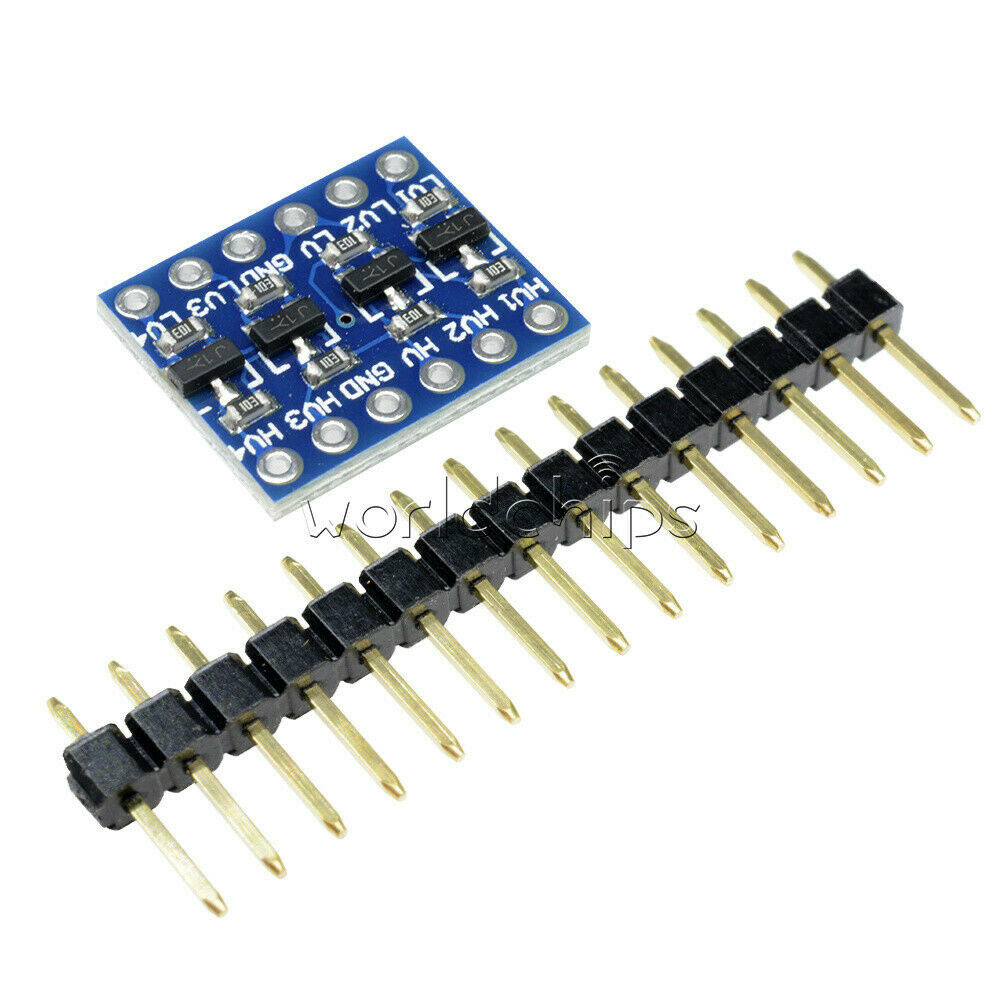 2Pcs 4 Channel IIC I2C Logic Level Converter Bi-Directional Module 5V to 3.3V