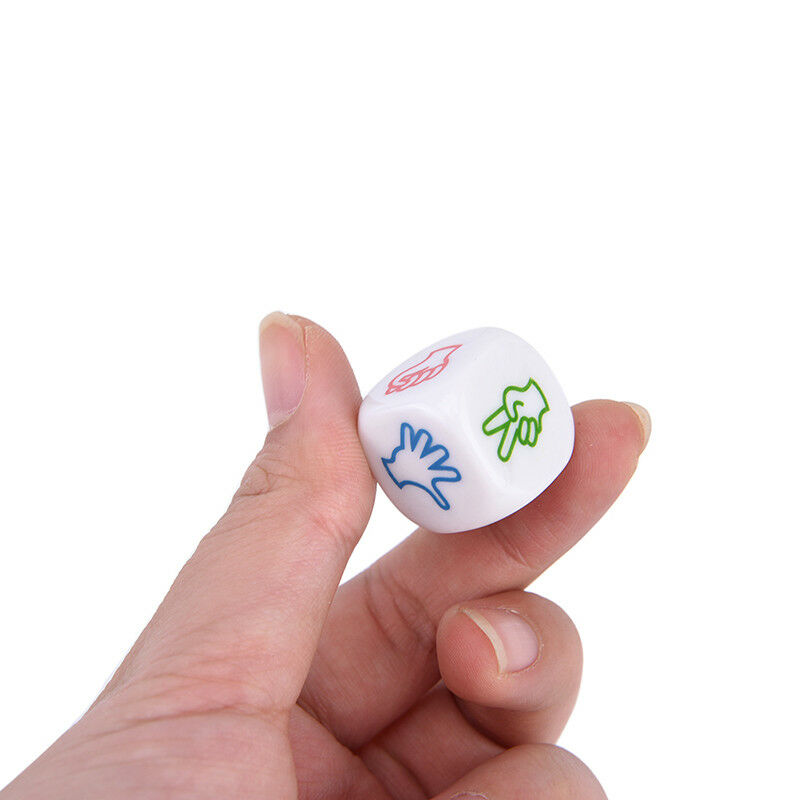 2Pcs Finger Guessing Game Dice Toys Scissors Stone Family Party Board Gam.l8
