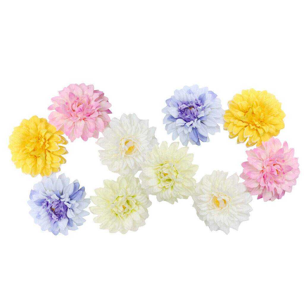 10x Multicolor Chrysanthemum Flower Head Wedding Home DIY Craft Decor Pink