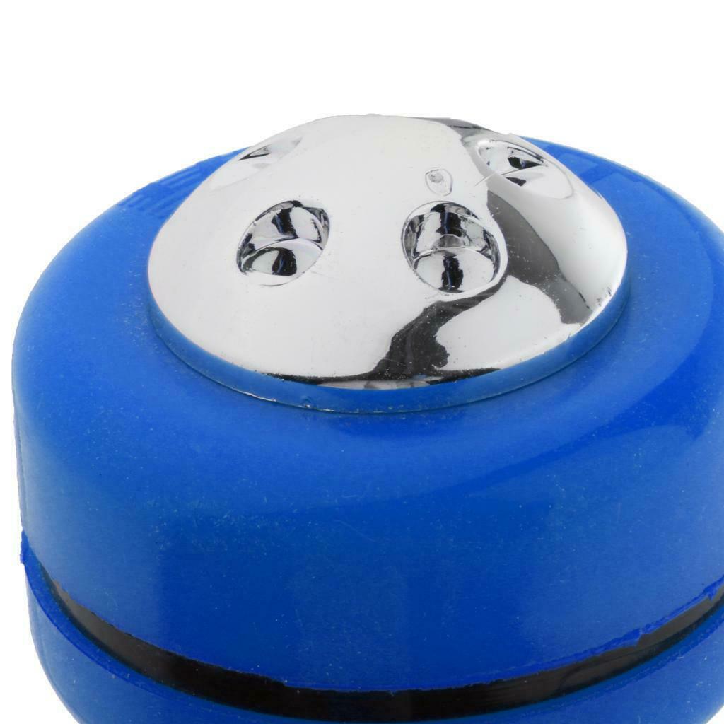 Round Shape Stainless Steel Shaft 15x5cm Silicone Bass Drum Beater Blue
