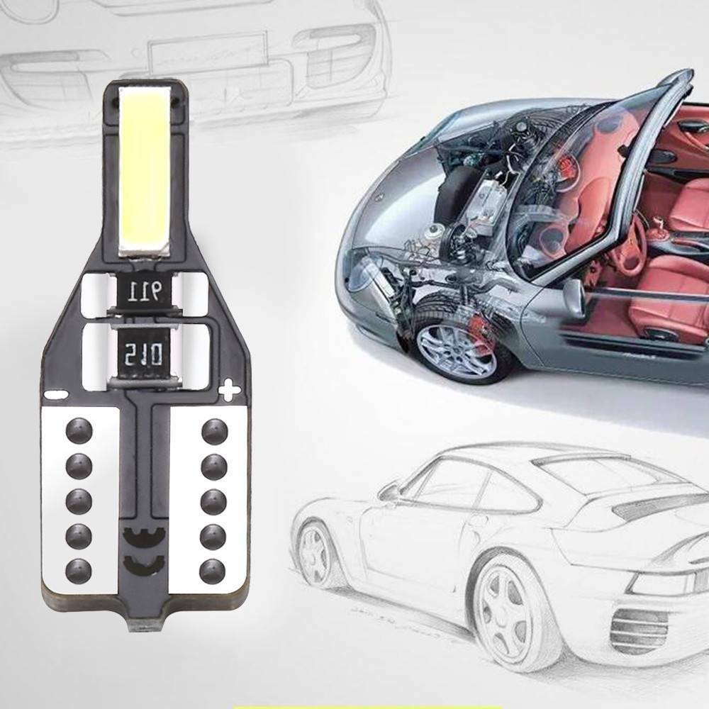 10X White LED T10 501 194 W5W 7020SMD Car CANBUS Error Free Wedge Light Bulb ~