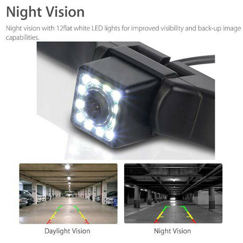 Waterproof 170° HD Car RearView Reverse Backup Camera License Plate Night wHSJC