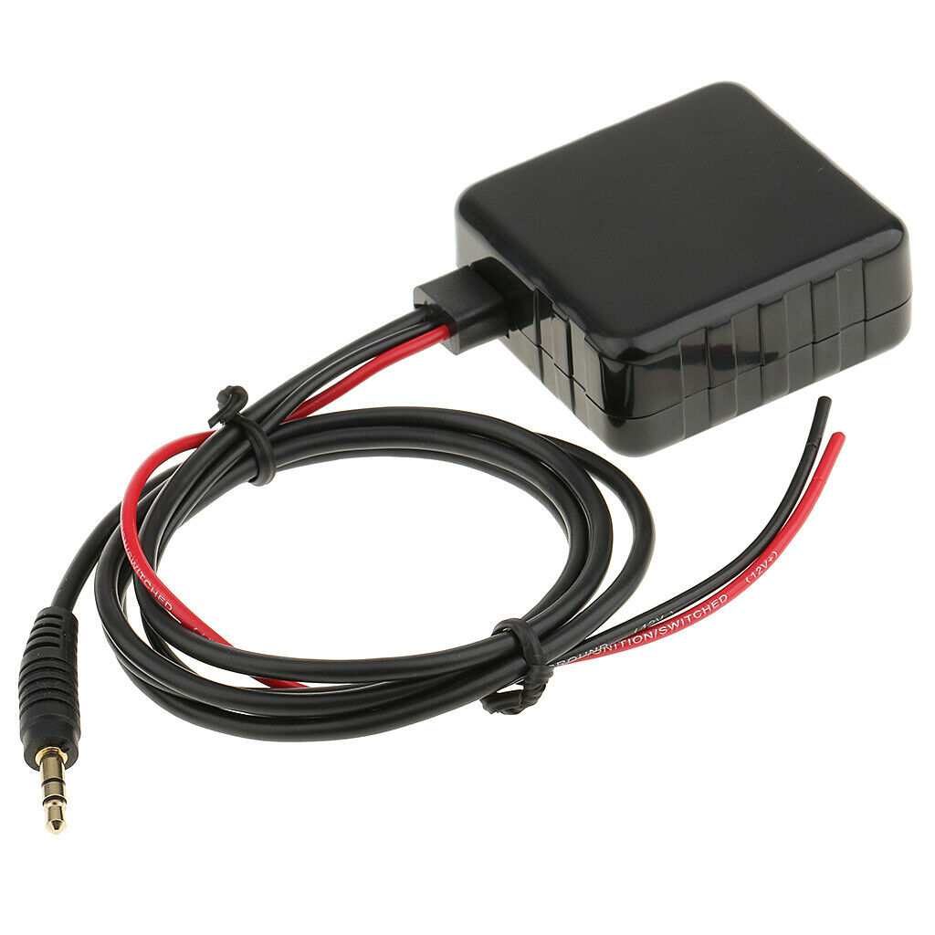 12V bluetooth transmitter receiver with 3.5mm audio cable adapter for car