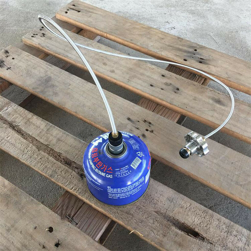 18 X 25mm Aluminum Alloy Camping Stove Canister Butane Gas Refill Adapter
