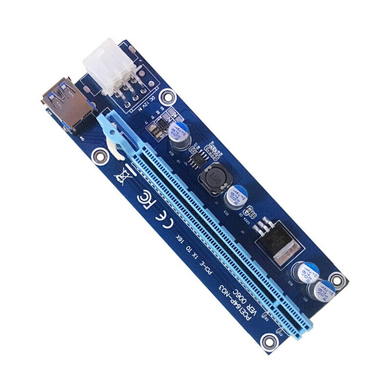6pin PCI-E Riser Card 60CM USB 3.0 Cable PCI Extender PCIe AdapterBDAU