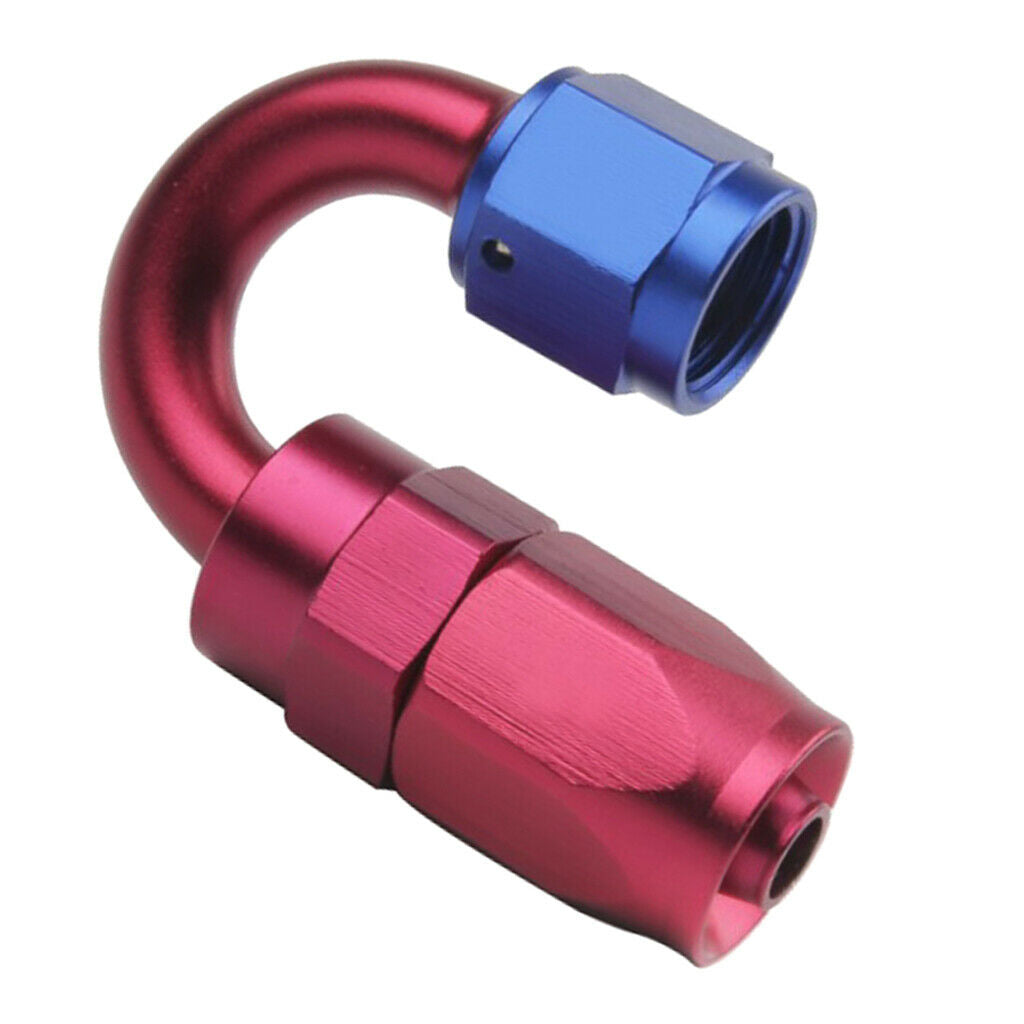 4x Reusable Anoized 6AN Straight Elbow 0 45 90 180 Degree AN6 Hose End