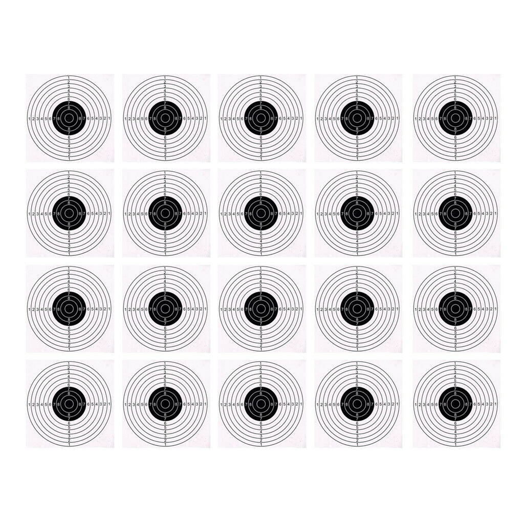 40Pcs Paper Targets Shooting Cardboard 14x14cm Archery Training Accessories