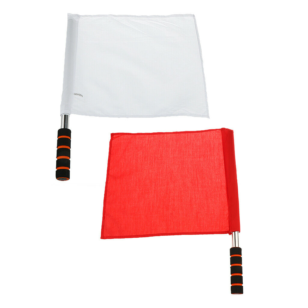2pcs Referee Soccer Hocky Flag Flag Competition Flag