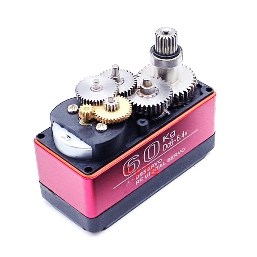 60kg Metal Gear Digital Steering Servo For Axial SCX6 1/6 RC Car Truck 6-8.4v