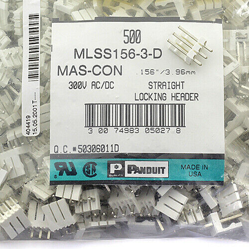 [50pcs] MLSS156-3-D Connector Vertic 3 Pin SIL3