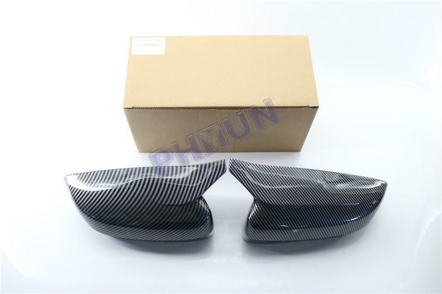 2Pcs Car Side Mirror Covers Carbon Fiber Style For BMW G20 G28 G30 G38 G11 G12