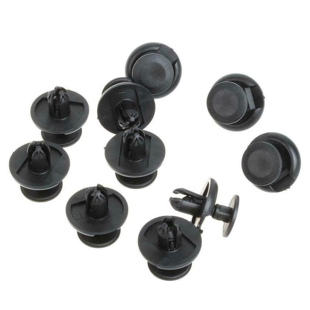 100 PCS 7mm Plastic Bumper Rivets Automotive Clip Fasteners For Auto Fenders