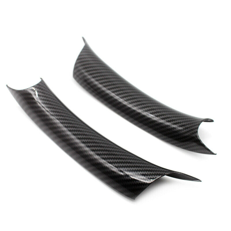 Carbon Fiber Color Car Interior Door Pull Handle Cover Fit For BMW 3 & 4 Series