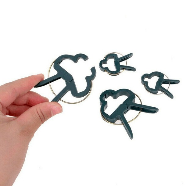 20pcs x Garden Plant Support Spring Clips Set for Vines Flower Gardening Stems C