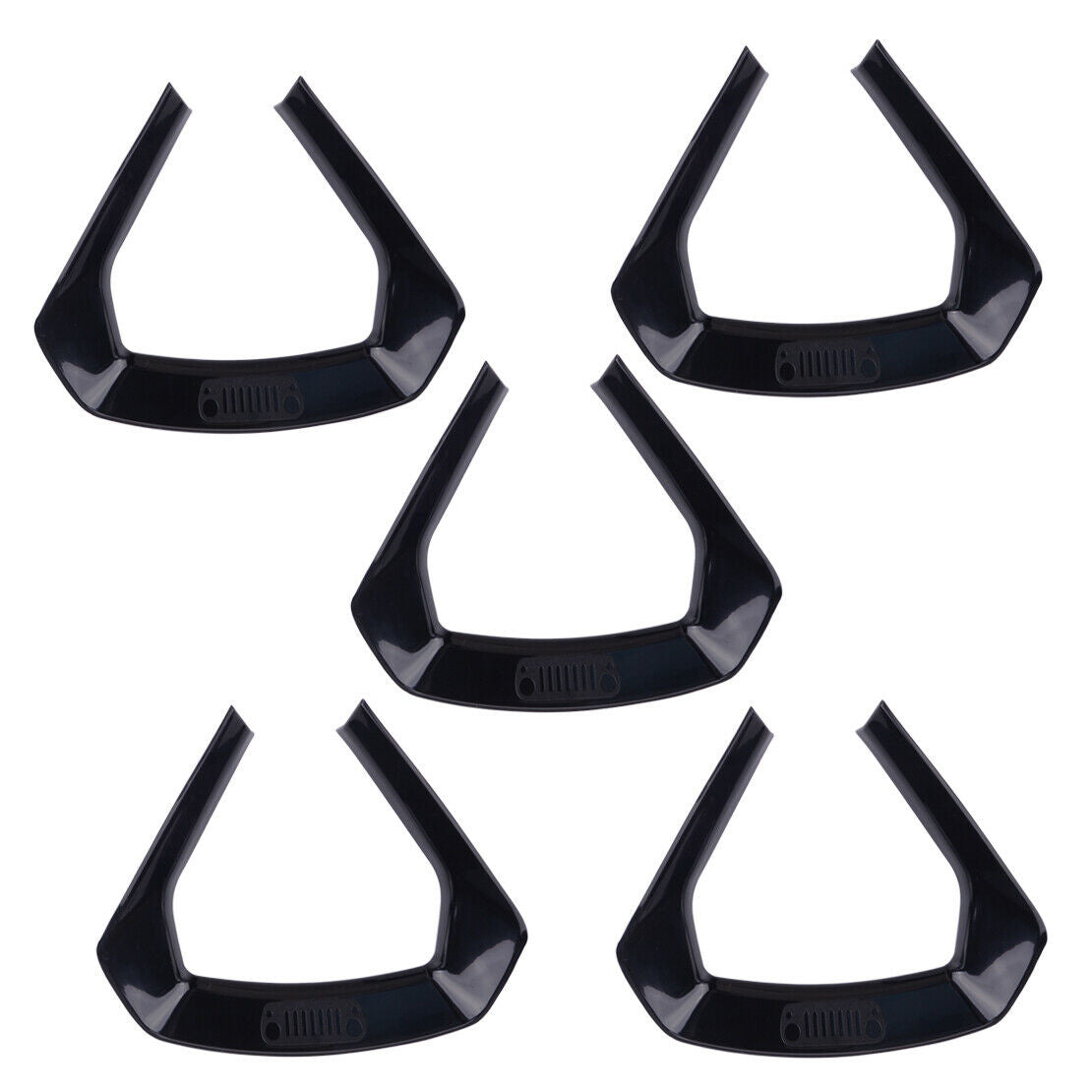 20x Black Wheel Hub Decoration Cover Trim Frame Decor Fit For Jeep Compass 17-20