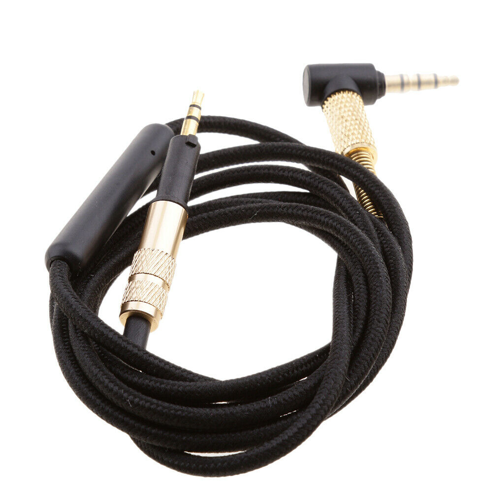 2Pcs 3.5mm Replacement Audio Cable W/Mic for AKG K450 Q460 K451 K480 Headphones