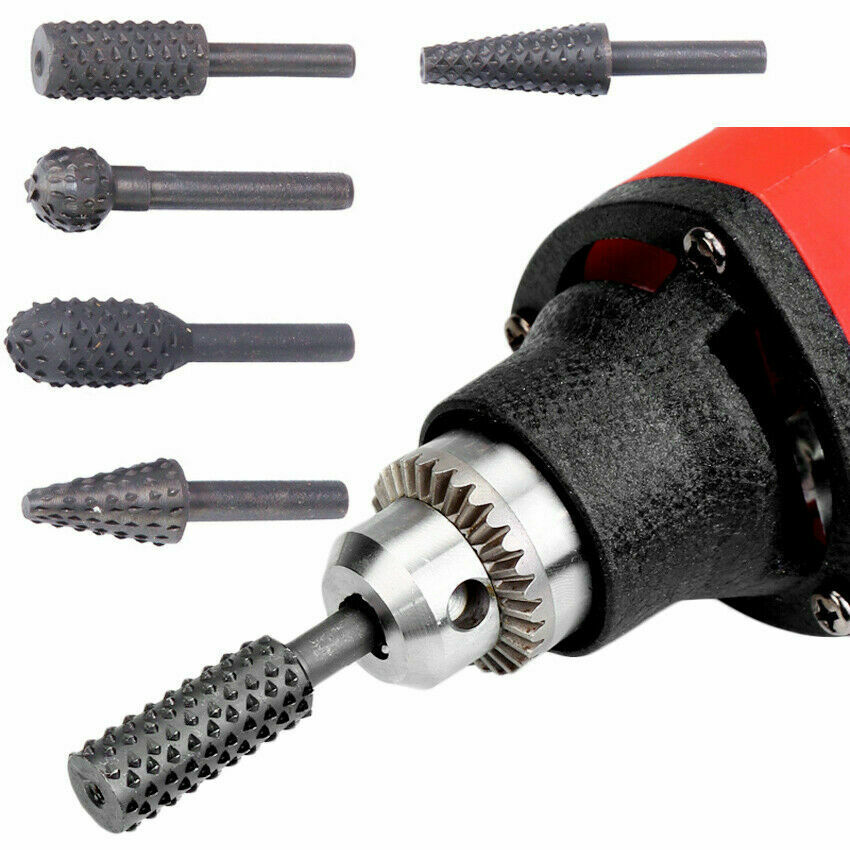 5pcs Titanium 10 Step Cone Drill Bits 1/4" to1-3/8" for Plastic Wood Metal Tool