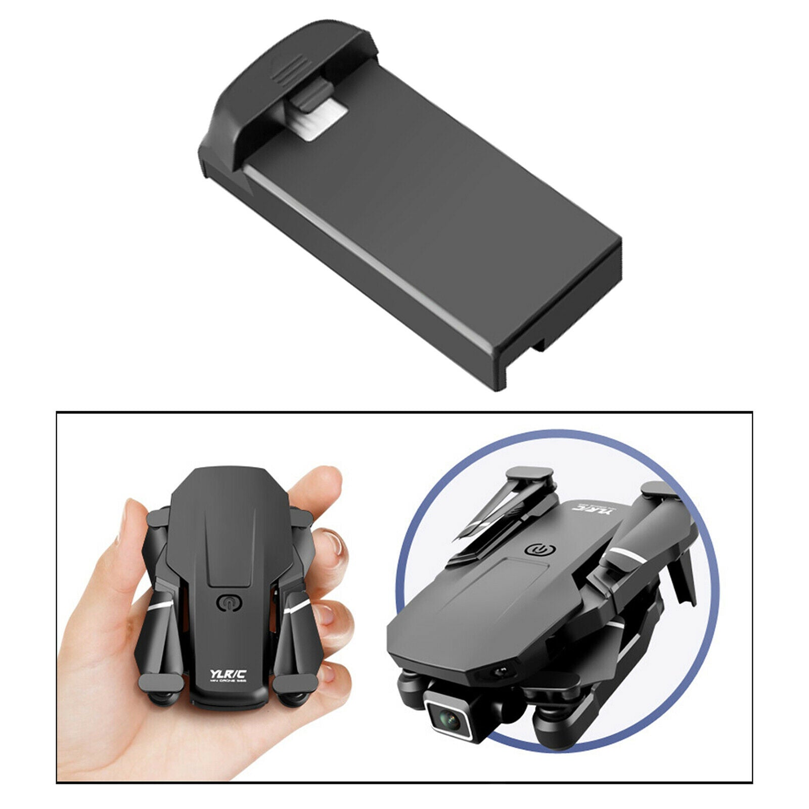 Plastic Drone Battery Replaces Accessory Spare Parts for Mini RC Drone