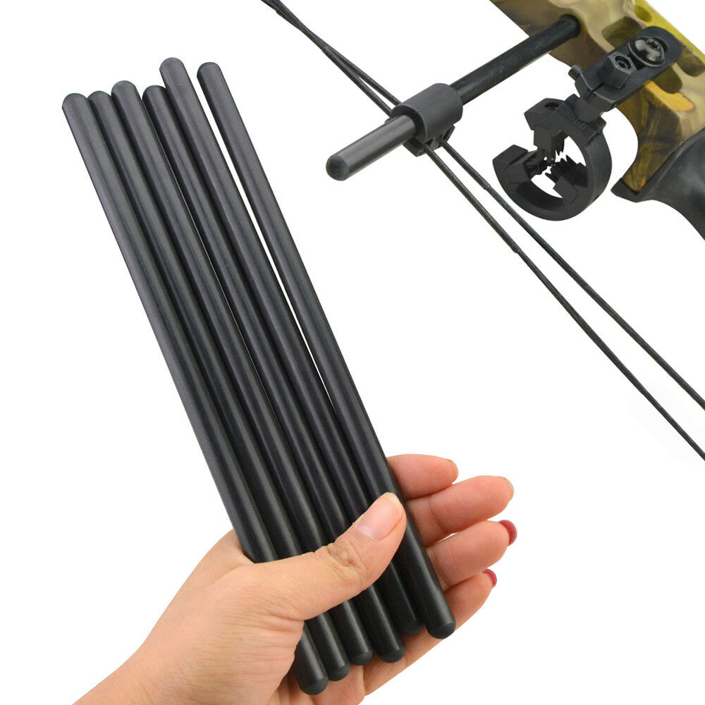1pc Decut Carbon Archery Compound Bow String Suppressor Rod Stabilizer Silencer