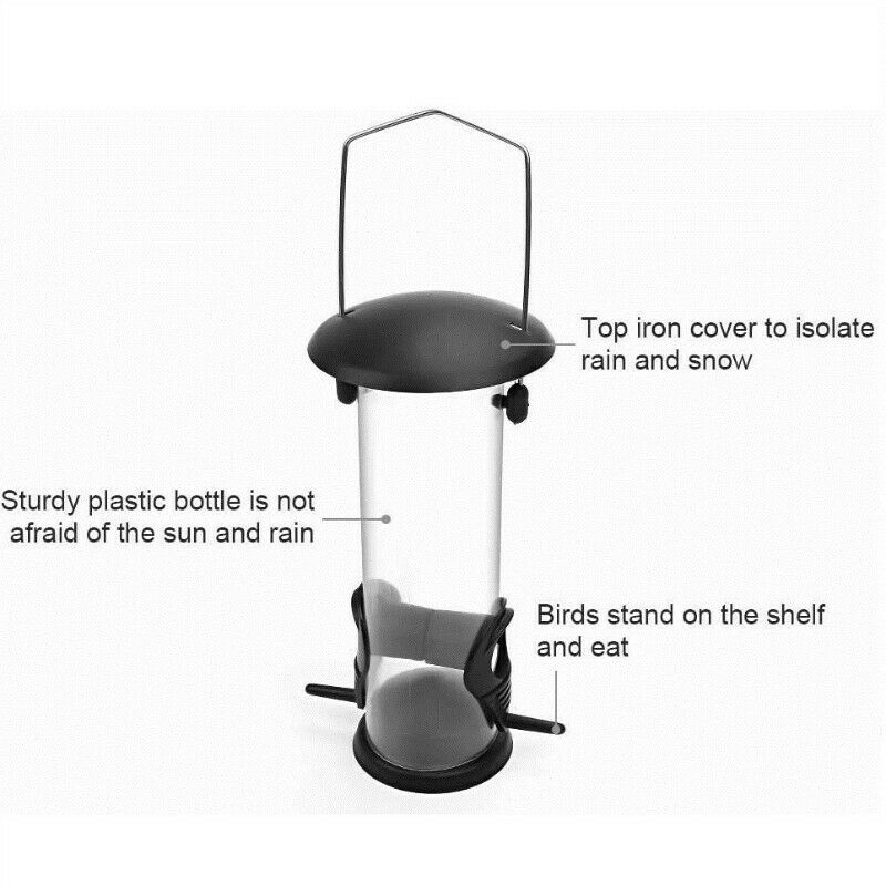 Hanging Bird Feeder Hanging Cage  Food Outdoor Small Wild Garden Yard