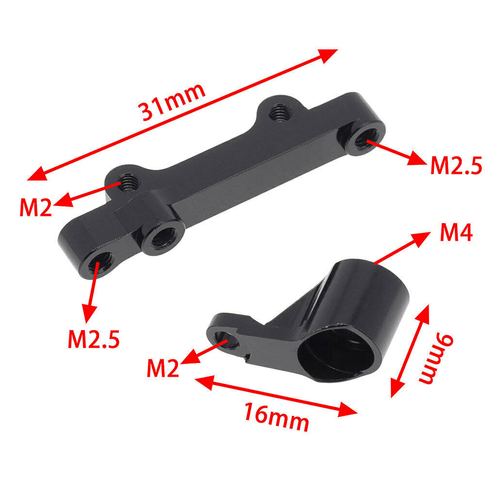 Metal Steering Group Assembly Set for Losi 1/18 Mini-T 2.0 2WD Stadium