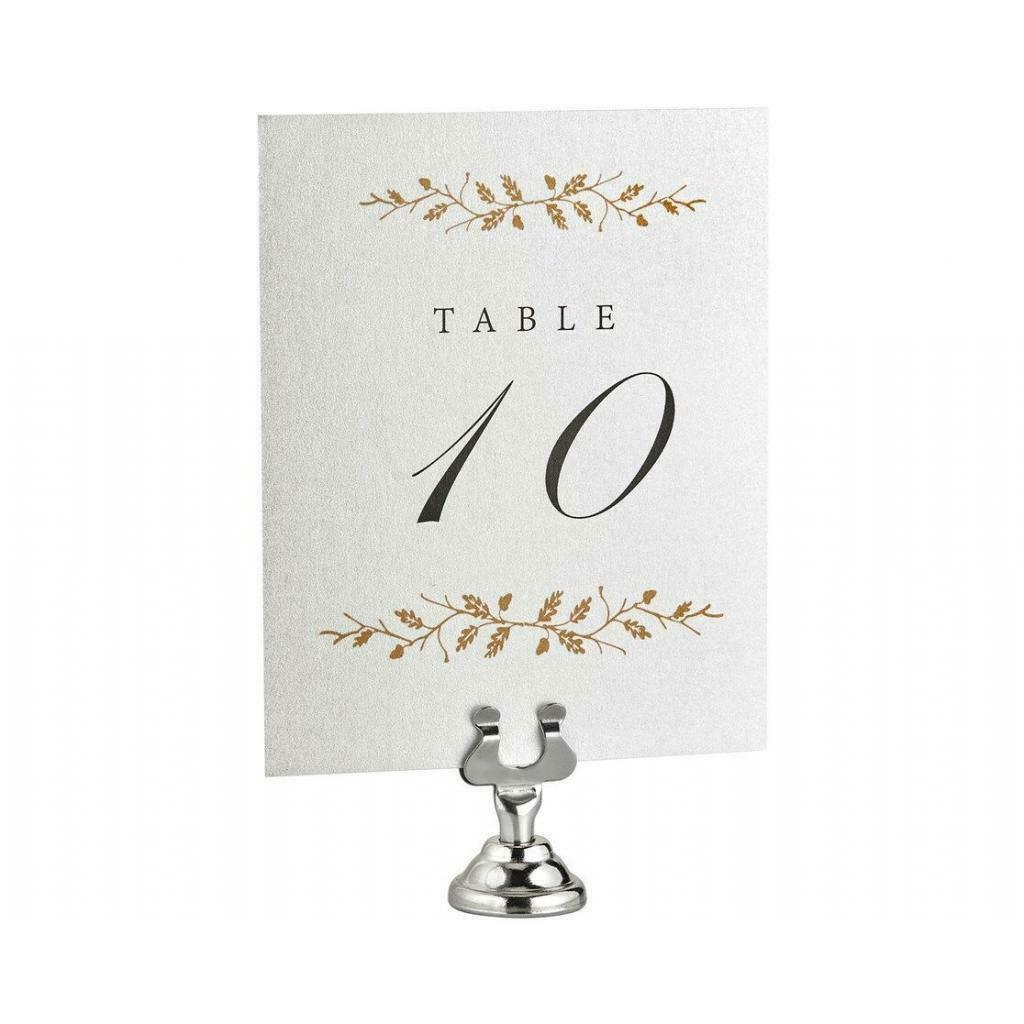 Set of 1 U Shaped Table Cards Holder Table Number Stands for Restaurant