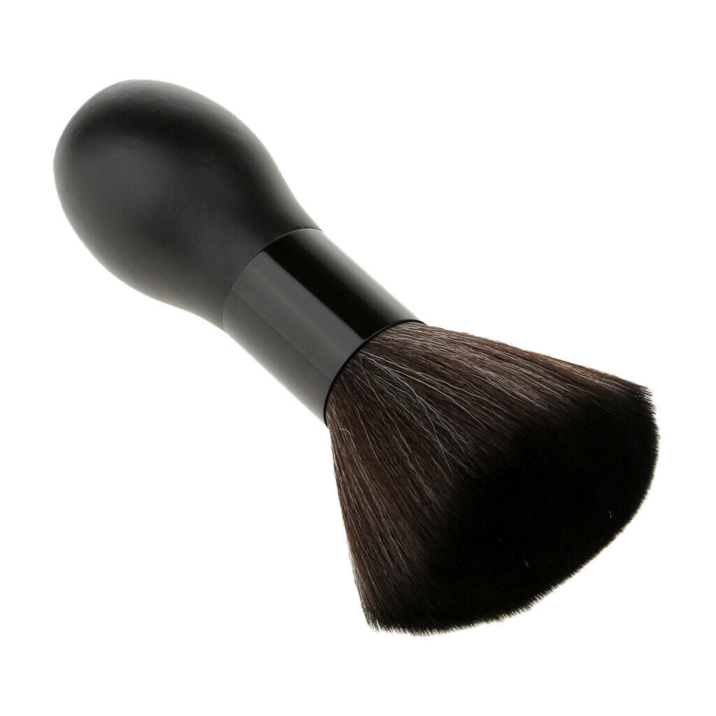 Soft Fiber Hair Removal Shaving Brush Blush Loose Powder Makeup Brush Black