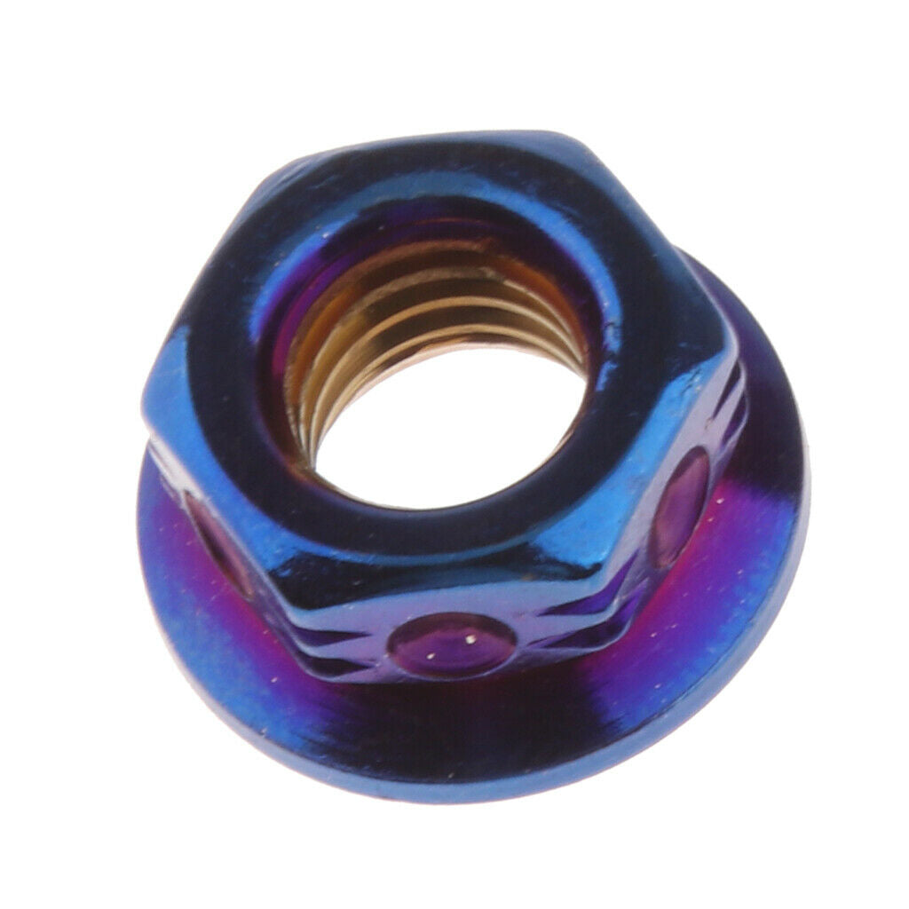 M8 Flange Nut for Motorcycle Electric Bike Sprocket Bolt Colourful