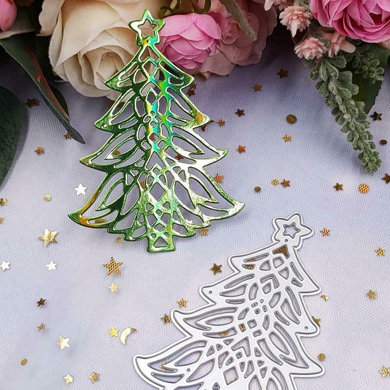 Christmas Tree Border Die-Cut Border Cutting Stencils Nice for DIY Scrapbooking