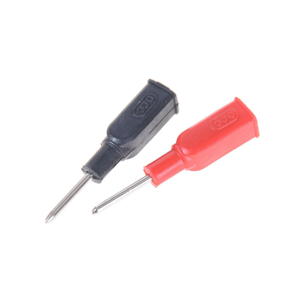 2x DCC Copper 4mm Banana Female to 2mm Pin Tip Head For Multimeter Test Pr.l8