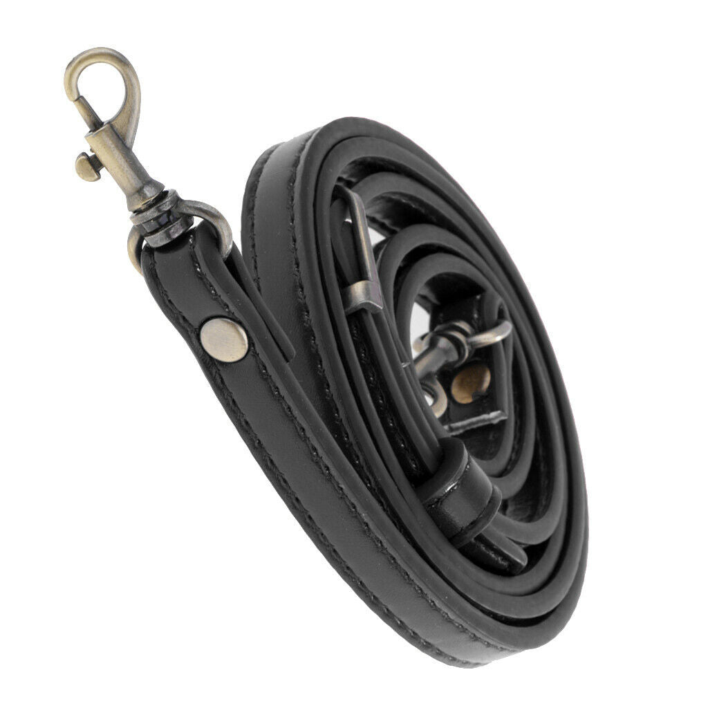 Adjustable Skinny 1cm Leather Handbag Shoulder Bag Straps Replacement Black