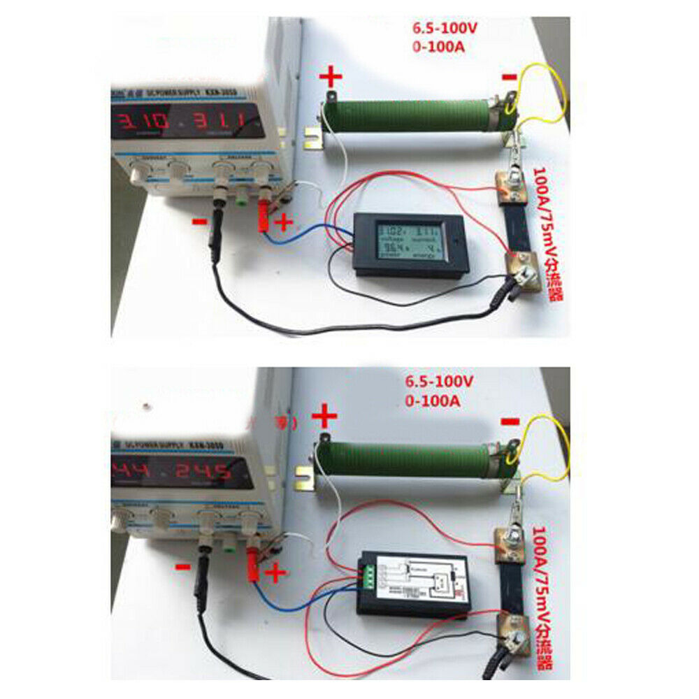 DC Multifunction Digital Display LCD Voltage Current Power Electric Energy Meter