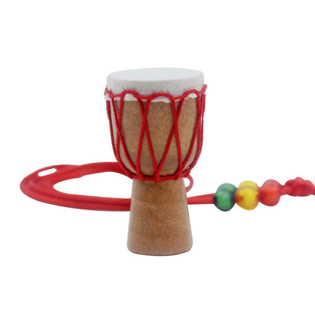 1Pc Ethnic Features Mini Djembe Pendant Necklace African Hand Drum Necklace