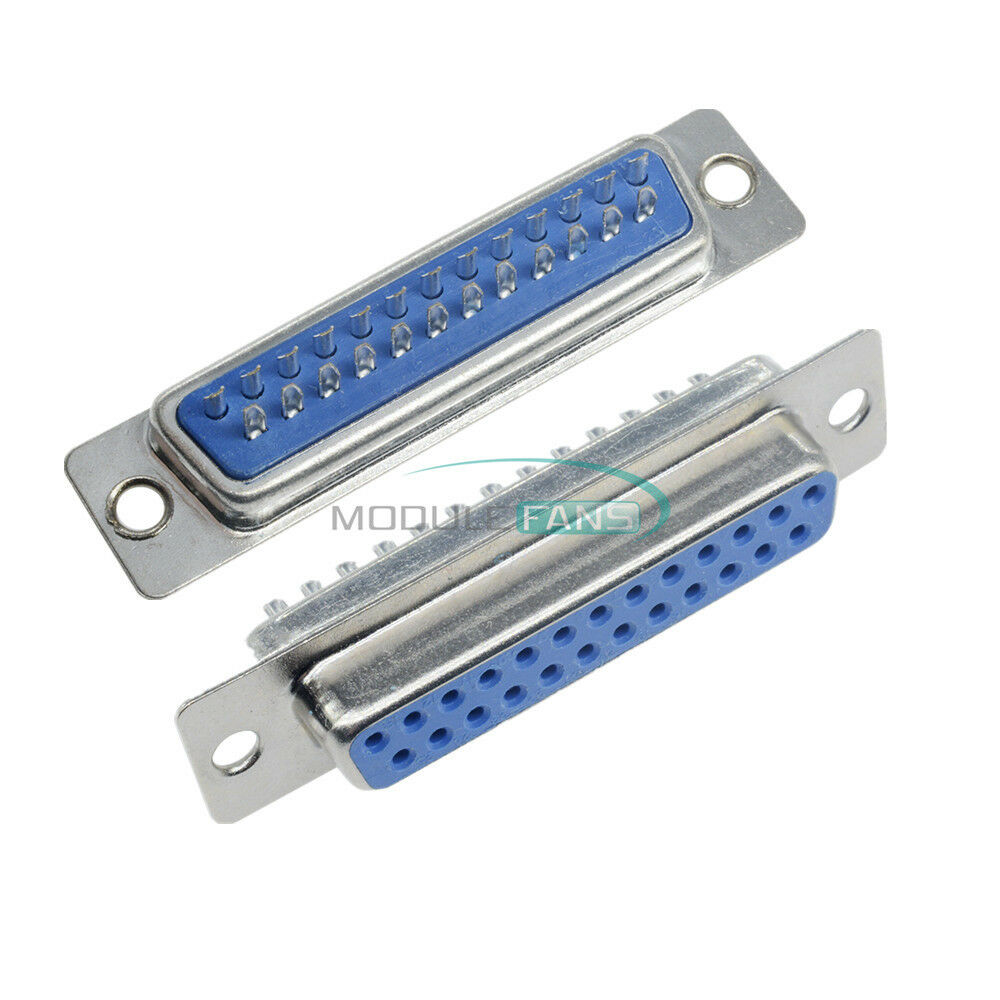 DB25 25 Pin Female to Male Solder Type Adapter Connectors
