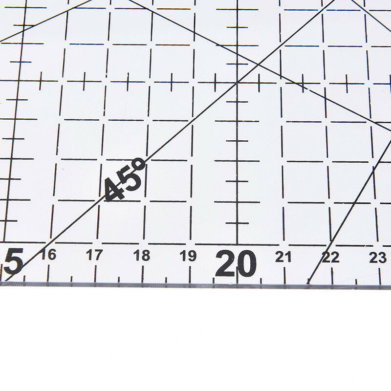 1Pc patchwork ruler quilting tools acrylic material transparent ruler scale D TL