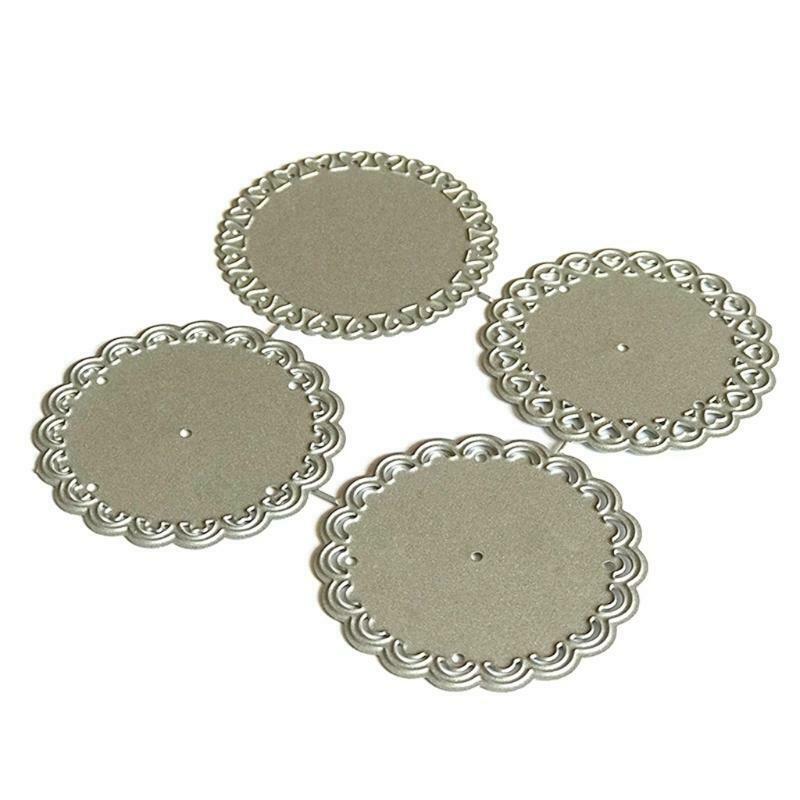 Love Lace Disc 4 Piece Carbon Steel Cutting Dies DIY Scrapbooking Photo Album